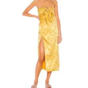 Camila Coelho NWT Lucia satin midi Dress size S